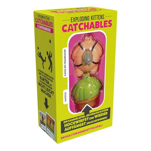 Exploding Kittens – Catchables Nr. 2: Katze mit Tragekatze & Katztus, Sammelkatzenspiel – Familie, Erwachsene, Spaß, Partyspiel und Reisekartenspiel für Erwachsene und Kinder ab 8 Jahren Exploding Kittens – Catchables Nr. 2: Katze mit Tragekatze & Katztus, Sammelkatzenspiel – Familie, Erwachsene, Spaß, Partyspiel und Reisekartenspiel für Erwachsene und Kinder ab 8 Jahren von Exploding Kittens