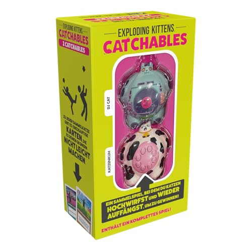 Exploding Kittens – Catchables Nr. 4: DJ Cat & Katzenkuh, Sammelkatzenspiel – Familie, Erwachsene, Spaß, Partyspiel und Reisekartenspiel für Erwachsene und Kinder ab 8 Jahren Exploding Kittens – Catchables Nr. 4: DJ Cat & Katzenkuh, Sammelkatzenspiel – Familie, Erwachsene, Spaß, Partyspiel und Reisekartenspiel für Erwachsene und Kinder ab 8 Jahren von Exploding Kittens