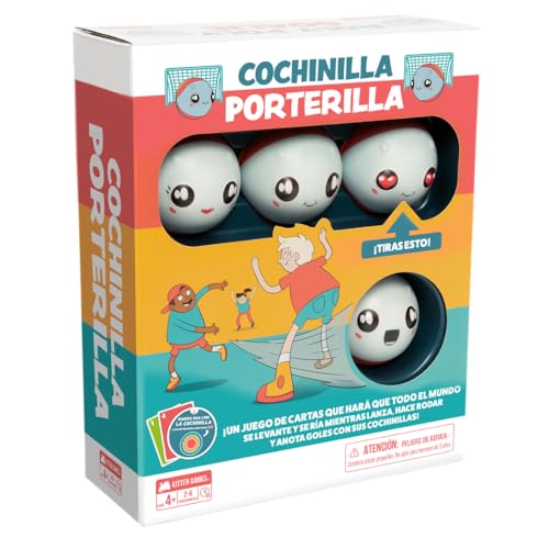 Exploding Kittens Cochinilla Porterilla, EIN Kartenspiel, das jeden aufstehen und lachen lässt, ab 4 Jahren, von 2 bis 6 Spielern, Spanisch Exploding Kittens Cochinilla Porterilla, EIN Kartenspiel, das jeden aufstehen und lachen lässt, ab 4 Jahren, von 2 bis 6 Spielern, Spanisch von Exploding Kittens