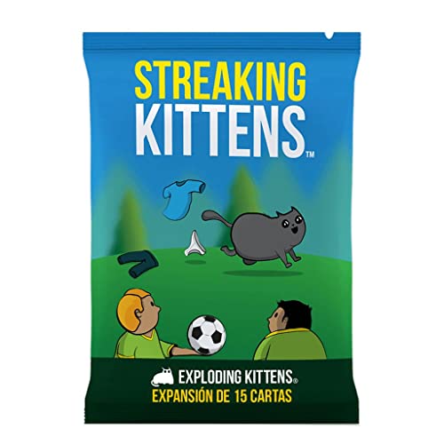 Exploding Kittens EKIEK05ES Streaking Erweiterung in Spanisch, Mehrfarbig von Exploding Kittens