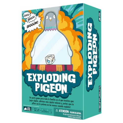 Exploding Kittens Exploding Pigeon, Partyspiel für die ganze Familie, ab 7 Jahren, ab 3 Spielern, 10 Minuten pro Spiel, Spanisch Exploding Kittens Exploding Pigeon, Partyspiel für die ganze Familie, ab 7 Jahren, ab 3 Spielern, 10 Minuten pro Spiel, Spanisch von Exploding Kittens