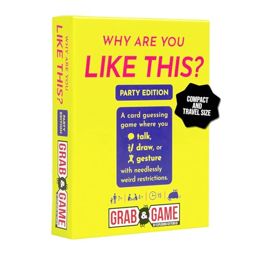 Exploding Kittens Game by Why Are You Like This? Grab & Game - Compact Travel-Sized Card Game - 15 Minutes to Play - Party Card Game for Adults and Teens - Date Night Game -Two Player Game Ages 7+ von Exploding Kittens