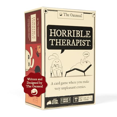 Exploding Kittens Horrible Therapist: Core Game Edition – Hilarious Adult Card Game for 3-8 Players, Ages 17+ – Party Games & Family Game Night Fun von Exploding Kittens