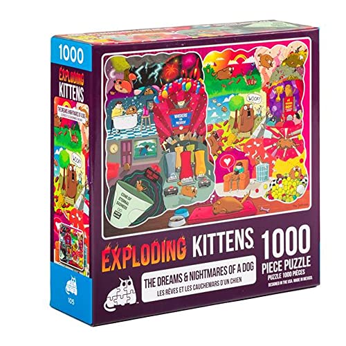 Exploding Kittens Jigsaw Puzzles for Adults -The Dreams & Nightmares of a Dog - 1000 Piece Jigsaw Puzzles For Family Fun & Game Night von Exploding Kittens