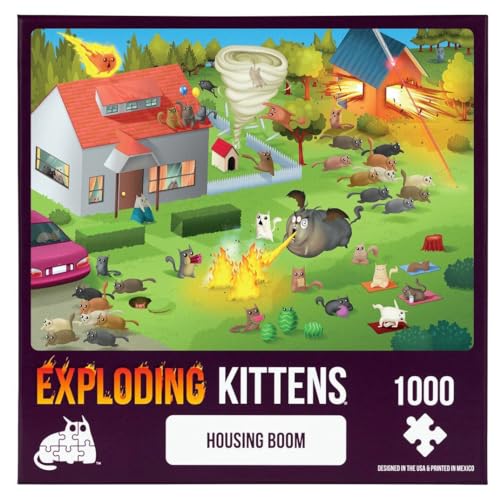 Exploding Kittens PBOOM-1K-6 Katze Puzzle, Multi von Exploding Kittens