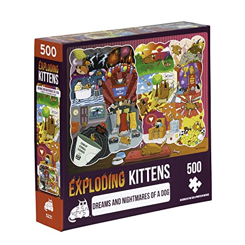 Exploding Kittens PDOG-500-6 Hund Puzzle, Multi von Exploding Kittens