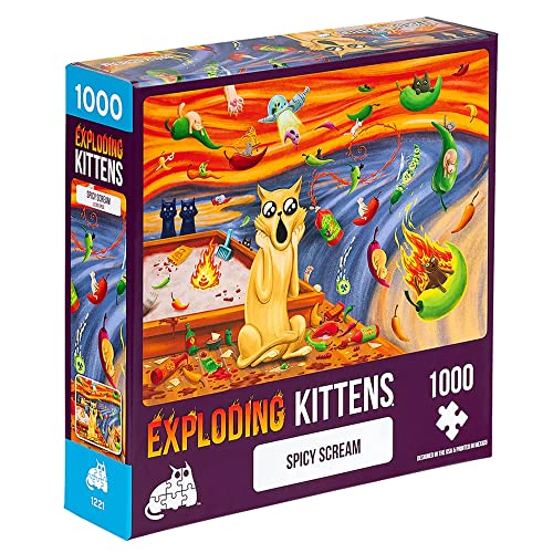 Exploding Kittens PSCREAM-1K-6 Katze Puzzle, Multi von Exploding Kittens