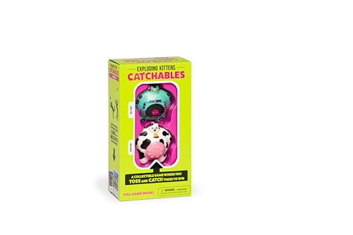 Exploding Kittens Catchables #4: DJ Cat & Cattle Cat, Collectible Toy Tossing Games - Family Games, Adult Games, Fun Games, Party Games & Travel Card Games for Adults & Kids Ages 8+ von Exploding Kittens