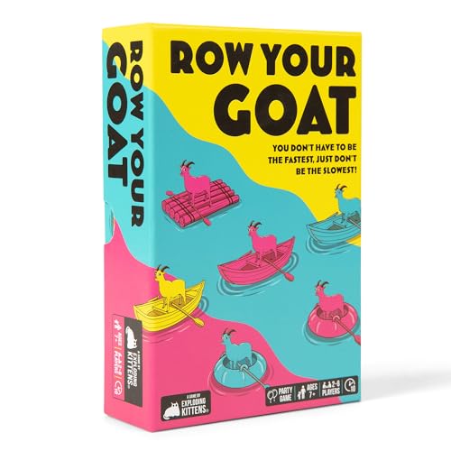 Exploding Kittens Presents: Row Your Goat - A Rapid Fire Tic Tac Toe Game- 2-6 Players - Ages 7+ - Family Game - Party Game for Family Game Night Exploding Kittens Presents: Row Your Goat - A Rapid Fire Tic Tac Toe Game- 2-6 Players - Ages 7+ - Family Game - Party Game for Family Game Night von Exploding Kittens