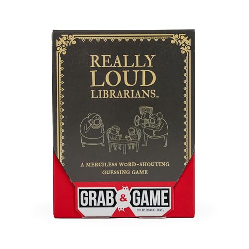 Exploding Kittens Really Loud Librarians Grab & Game by Fast-Paced Word Shouting Fun for Kids Games & Party Games, Ideal for Travel, Game Nights & Parties - Includes 35 Letters, 20 Categories von Exploding Kittens