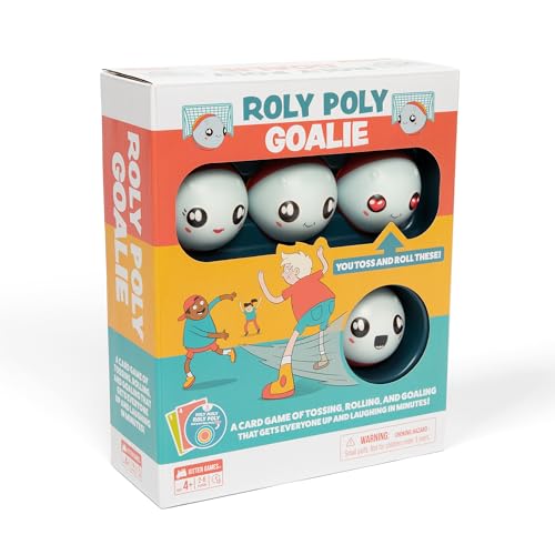 Exploding Kittens Roly Poly Goalie 2-6 Players- Ages 4+-10 Minutes to Play-Card Game for Kids-Active Play Game- Perfect Family Card Game for Game Night von Exploding Kittens