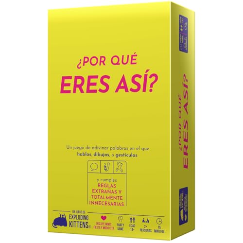 Exploding Kittens | Warum bist du so? | Ratespiel Wörter in dem Sie sprechen, zeichnen oder in Gesticules | ab 14 Jahren | Ab 2 Spielern | 15 Minuten pro Spiel | Spanisch Exploding Kittens | Warum bist du so? | Ratespiel Wörter in dem Sie sprechen, zeichnen oder in Gesticules | ab 14 Jahren | Ab 2 Spielern | 15 Minuten pro Spiel | Spanisch von Exploding Kittens