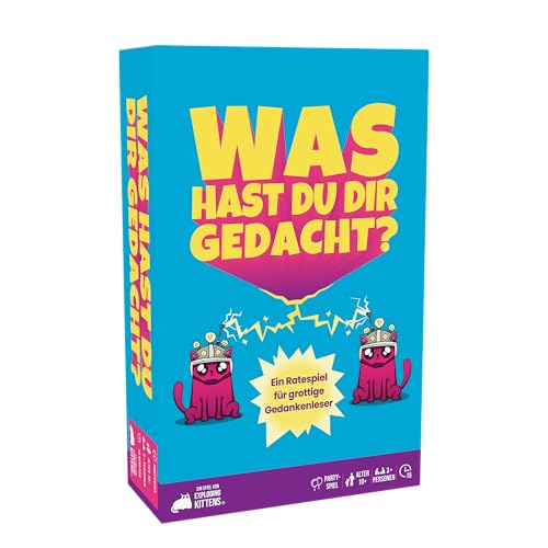 Exploding Kittens präsentiert: was hast du dir gedacht? EIN unheimlich komisches Ratespiel für 3 oder mehr Personen ab 10 Jahren – Spaß für Erwachsene, Teenager und Kinder Exploding Kittens präsentiert: was hast du dir gedacht? EIN unheimlich komisches Ratespiel für 3 oder mehr Personen ab 10 Jahren – Spaß für Erwachsene, Teenager und Kinder von Exploding Kittens