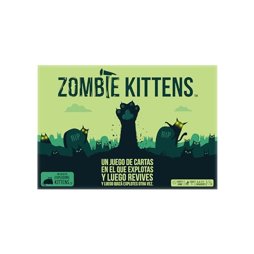 Zombie Kittens de Exploding Kittens - Juegos de Cartas para Adultos, Adolescentes y Niños - Divertidos Juegos Familiares - Spanische Sprache von Exploding Kittens