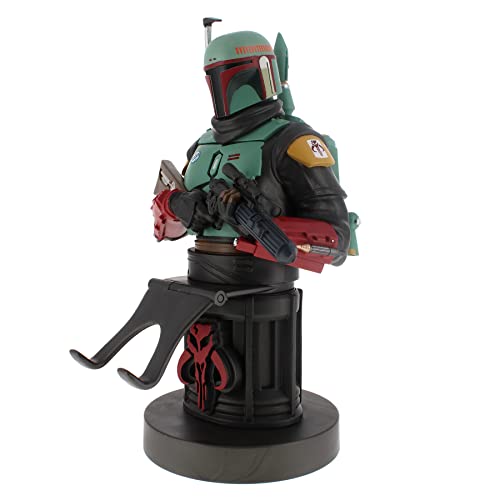 Exquisite Gaming: The Mandalorian: Boba Fett - Original Handy & Gaming Controller Halterung, Geräteständer, Cable Guys, Lizenzfigur von Exquisite Gaming