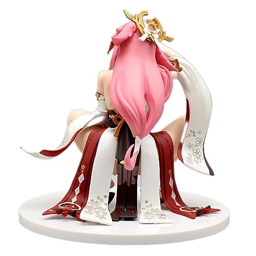 EyLuL 18cm.Impact Yae Miko Squat Figur PVC Animation Modell Spielzeug Geschenk von EyLuL