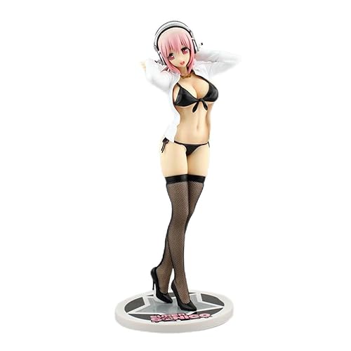 EyLuL 26cm.Super Sonico Bikini Strumpf Shirt PVC Action Figur Statue Sammlung Modell Spielzeug Ausgeworfen Geschenke von EyLuL