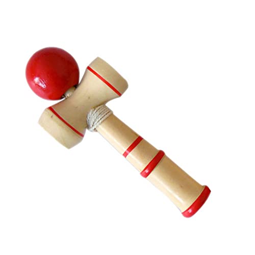 Eyccier Holz Kendama, blauer Ball, Becher, Spielzeug, klassisches Japanisches Balance Geschicklichkeitsspiel, Geschicklichkeitsspielzeug aus Holz von Eyccier
