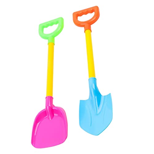 Eyccier Kids Snow Shovel Set Plastik Strand Spaten Sandschaufel Spielzeug mit Langer Griff 2pcs zufällige Farbe. von Eyccier