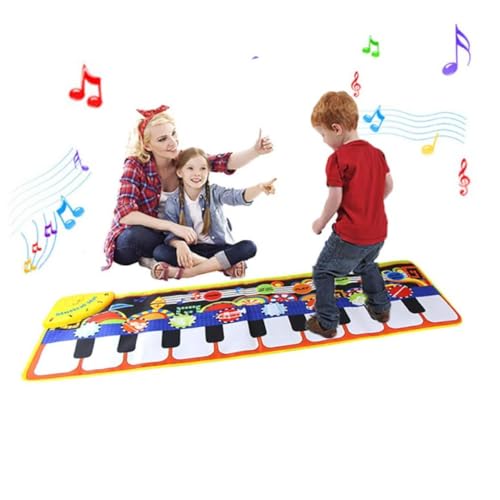 Eyccier Tanzmatte für Kinder, Klaviermusik, Tanzmatte, Baby, frühes Lernspielzeug, Musikspielzeug, 110 x 36 cm von Eyccier