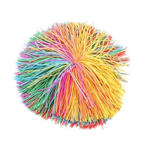 Spielball aus Gummifäden, bunt, dehnbar, zappelig, sensorisches Stressspielzeug, 9 cm von Eyccier