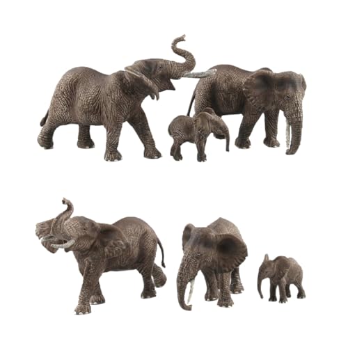 Eyccier Tiere Models Spielzeug realistische Tierfigur Plastik Elefant Spielzeugsimulation Tiere Action Modell für Bildungsspielzeug Geburtstagsspiel -Klassenzimmer Belohnungen 1Set. von Eyccier