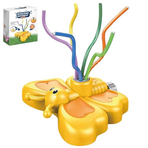 Wassersprinkler für Kinder, Kinder Sprinkler Schmetterling Kinder Sprinkler, Wasserspiel für Kinder 360 ° Rotatable ＆ Verstellbares Wasserspielzeug, Sommerspielzeug für G von Eyccier