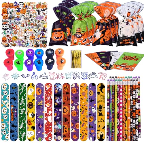 Eymobad Halloween Mitgebsel Party Mitbringsel,136 Stück Halloween-Schreibwaren-Geschenksets,Armbänder,Stempel,Bleistifte, H-alloween Goodie Bag,Aufkleber für Kindergeburtstag Eymobad Halloween Mitgebsel Party Mitbringsel,136 Stück Halloween-Schreibwaren-Geschenksets,Armbänder,Stempel,Bleistifte, H-alloween Goodie Bag,Aufkleber für Kindergeburtstag von Eymobad