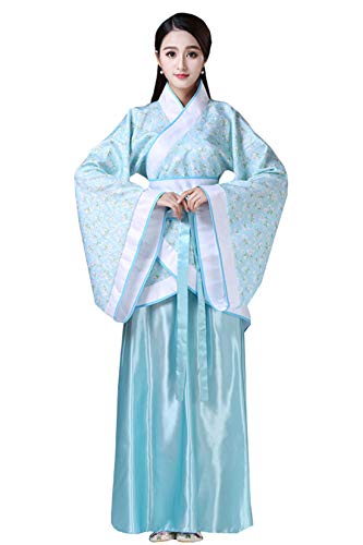 Ez-sofei Chinesisches traditionelles antikes Hanfu-Kostüm für Damen, für Bühnenauftritt., blau, Large von Ez-sofei