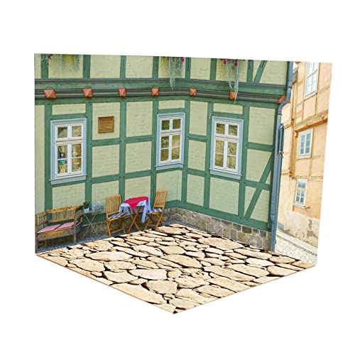 F Fityle 1/12 Kulisse Show Display Szene Hintergrund Organizer Diorama Sammlung Aufbewahrungslayout für Actionfiguren Puppen Fahrzeug Szene Spielzeug, Stil d von F Fityle