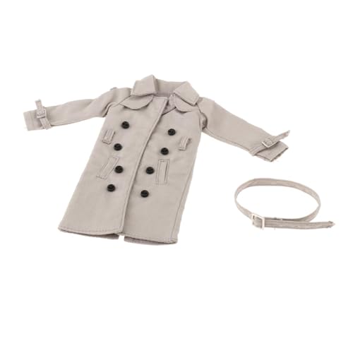 F Fityle 1/12 Männliche Trenchcoat Männliche Figur, 1/12 Maßstab Figur Puppe Kleidung für 6'' Action Figuren Zubehör, grau F Fityle 1/12 Männliche Trenchcoat Männliche Figur, 1/12 Maßstab Figur Puppe Kleidung für 6'' Action Figuren Zubehör, grau von F Fityle