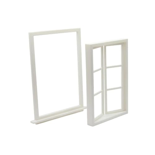 F Fityle 1/12 Puppenhausfenster, Miniatur, modernes Zubehör, dekoratives DIY, realistisches Bastelzubehör, Puppenhausmöbel, Fensterrahmen F Fityle 1/12 Puppenhausfenster, Miniatur, modernes Zubehör, dekoratives DIY, realistisches Bastelzubehör, Puppenhausmöbel, Fensterrahmen von F Fityle
