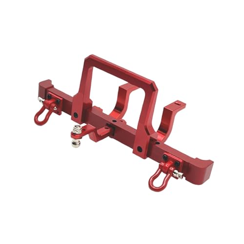 F Fityle 1/12 RC-Vorder- und Hinterschutz, Upgrade-Teil, Robustes, einfach zu installierendes Ersatzzubehör für MN82 LC79 1:12 RC-Crawler-Autos zum, VORDERSEITE, ROT von F Fityle