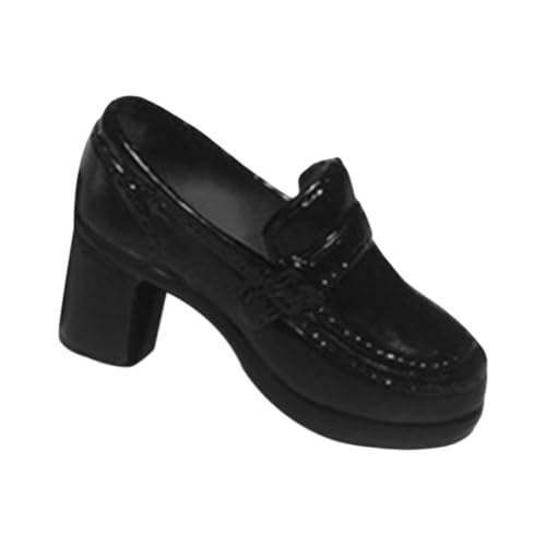 F Fityle 1/6 BJD Puppe Mode Schuhe Puppe Uniform Schuhe Klassische PU Schuhe Handgemachte Spielzeug fürfür 12in Weibliche Soldaten Figuren ACCS, Schwarz von F Fityle