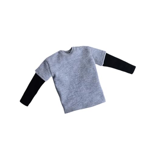 F Fityle 1/6 Skala Sweatshirt Miniaturpuppen Kleidung handgefertigtes Kostümzubehör Miniatur Langarm für 12 -Zoll -Figuren Zubehör, Stärken von F Fityle