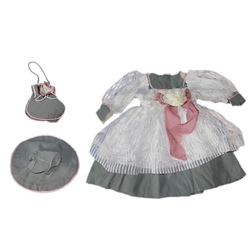 F Fityle 1: 3 BJD Doll Dress Outifit DIY Doll Spielzeug süßes DIY -Accessoires Flexibilität Imagination Kostüme Puppenkleidung für 25 Zoll Puppe, Grau von F Fityle