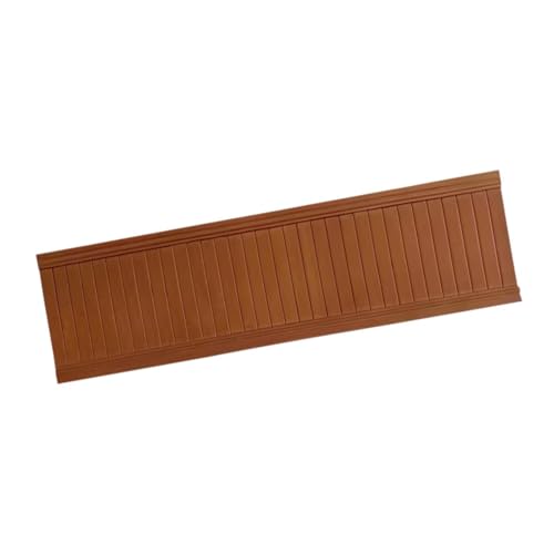 F Fityle 1: 6 Wandtafel Wandfeuerfleisch DIY ACCS, Mini -Wainscoting -Panel, Miniaturmöbel für Handwesen, Dunkelbraun von F Fityle