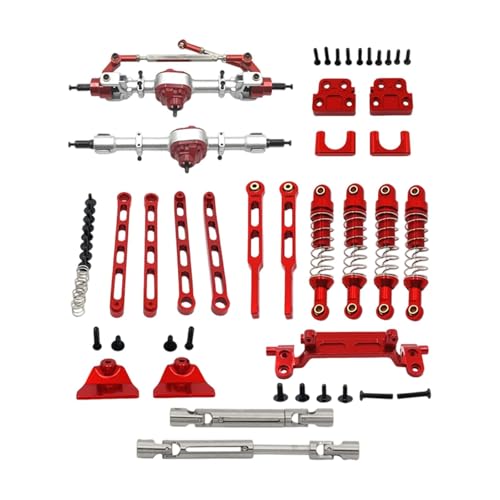 F Fityle 1:12 RC Auto Vorder- und Hinterachse Set Verbindungsstangen Metall RC Auto Ersatzteile Zugstangen Stoßdämpfer für MN82 MN82Pro LC79 MN82T, Rot F Fityle 1:12 RC Auto Vorder- und Hinterachse Set Verbindungsstangen Metall RC Auto Ersatzteile Zugstangen Stoßdämpfer für MN82 MN82Pro LC79 MN82T, Rot von F Fityle