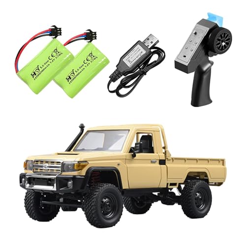 F Fityle 1:12 RC Crawler Auto 4WD Road RC Truck Hobby Grade USB Aufladung 280 Motor Simuliertes Kletterauto Pickup Trucks für Schlammteppich, 2 Leistung von F Fityle