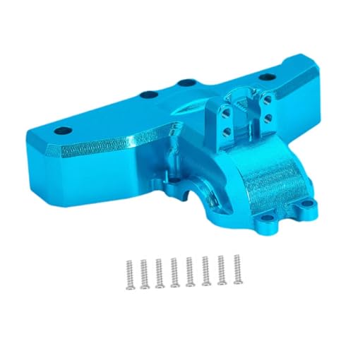 F Fityle 1:14 RC Auto unter Getriebe Abdeckungen Metall Hinten Oberen Ersatz Anti Kollision Differential Fall Abdeckung für 14209 14210 DIY ACCS, Blau von F Fityle