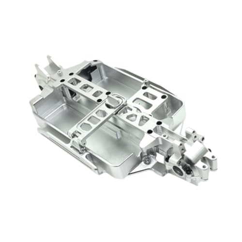 F Fityle 1:16 RC-Getriebe aus Metall, einfach zu installierendes Upgrade-Teil, stabiles Ersatz-Getriebegehäuse für 16207 16208 16209 16210 RC-Autoteile, Silber von F Fityle