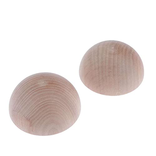 F Fityle 10 Holz Hemisphäre Balance Spielzeug 5cm Badezimmer Spielzeug, 2 pcs, 7,5 cm von F Fityle