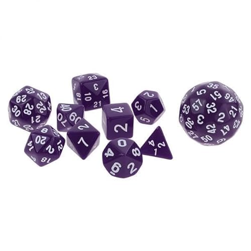 F Fityle 10x 10pcs D4 D60 Mehrseitige Würfel Spielwürfel für Brettspie von F Fityle