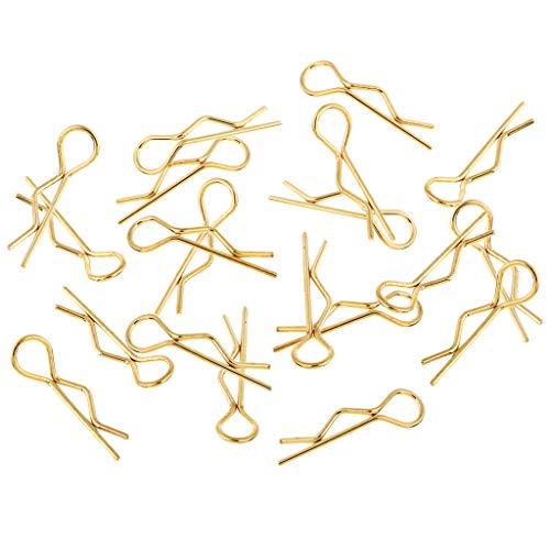 F Fityle 20Pcs Karosserie Splinte Karosserieklammern Shell Clips für 1/8 1/10 HSP HPI RC Car - Golden, 9,4 mm F Fityle 20Pcs Karosserie Splinte Karosserieklammern Shell Clips für 1/8 1/10 HSP HPI RC Car - Golden, 9,4 mm von F Fityle