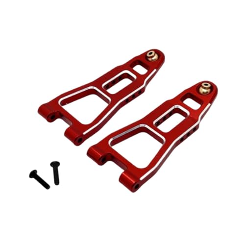 F Fityle 2X 1:12 Skala RC -Auto -Upgrades Zubehör vorderen unteren Arm Ersatz RC -Auto -Upgrade Teil RC Car Front Unterschwung Arm, Rot Silber von F Fityle