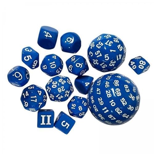 F Fityle 2X 15 Packung Würfelspiel Lightwheigt Unterhaltungsspielzeug Mehrseitiges Spiel Würfel RPG Rollenspiel für Rollenspiele Mathe Lehrspiel Tischspiel von F Fityle