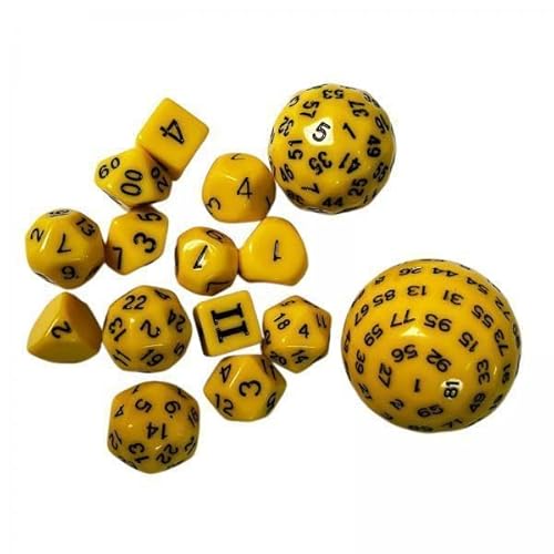 F Fityle 2X 15 Packung Würfelspiel Lightwheigt Unterhaltungsspielzeug Mehrseitiges Spiel Würfel RPG Rollenspiel für Rollenspiele Mathe Lehrspiel Tischspiel von F Fityle