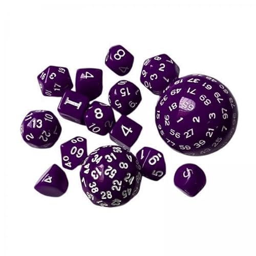 F Fityle 2X 15 Packung Würfelspiel Lightwheigt Unterhaltungsspielzeug Mehrseitiges Spiel Würfel RPG Rollenspiel für Rollenspiele Mathe Lehrspiel Tischspiel von F Fityle