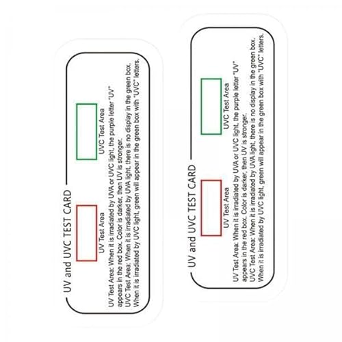 F Fityle 2X 2 Stück Teststreifen, Licht Identifikationskarte, Tragbare Indikatorkarten, Lichtwirksamer Tester, Licht Testkarte von F Fityle