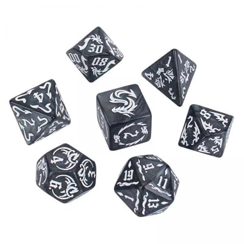 F Fityle 2X 7 Teiliges D20 D12 D10 D8 D6 D4 Acryl Mehrzweck Unterhaltungsspielzeug Polyedrische Würfel Spielwürfel Set für Brettspiel Kartenspiele von F Fityle